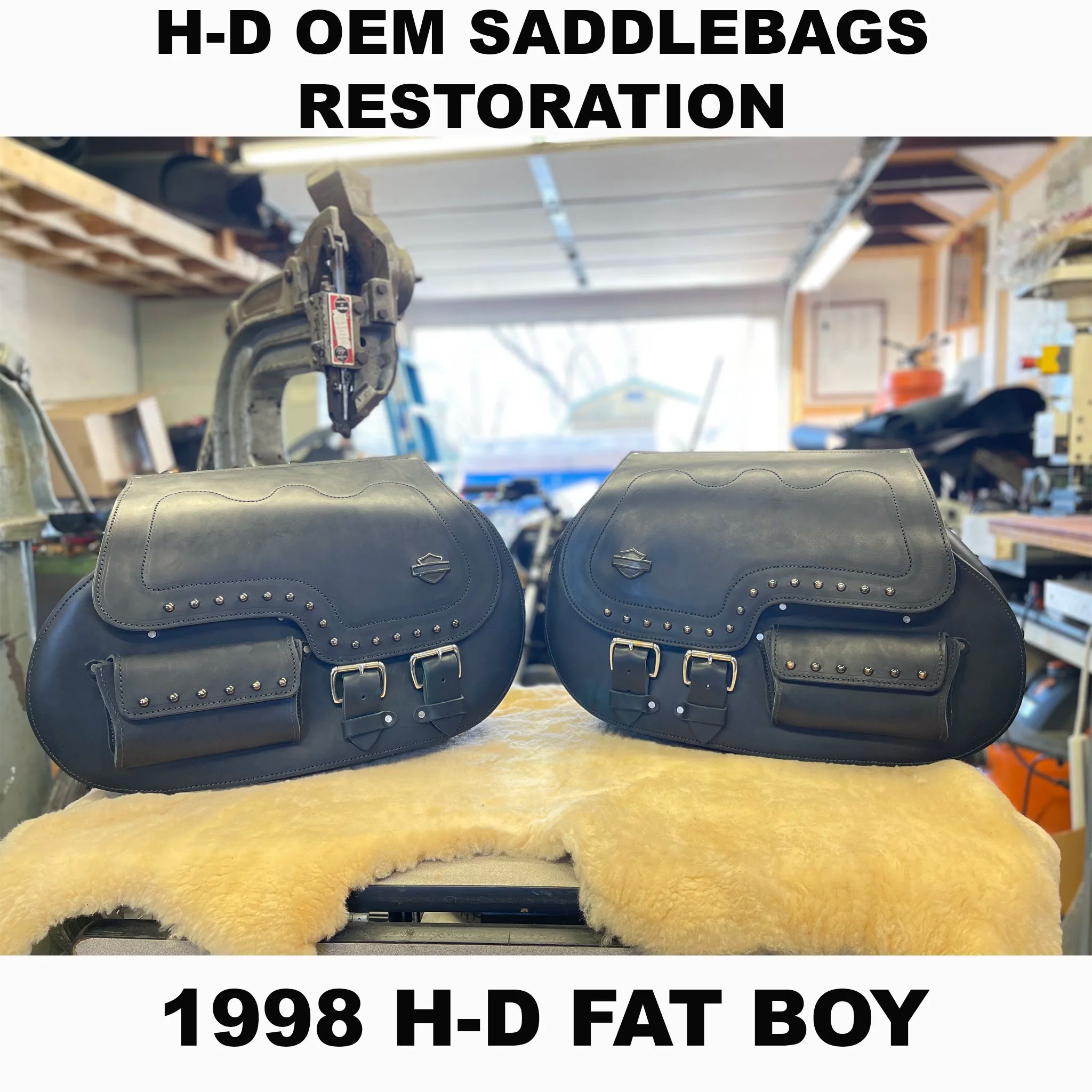RESTORATION SERVICE: 1998 H-D Fat Boy OEM Saddlebag Rebuild