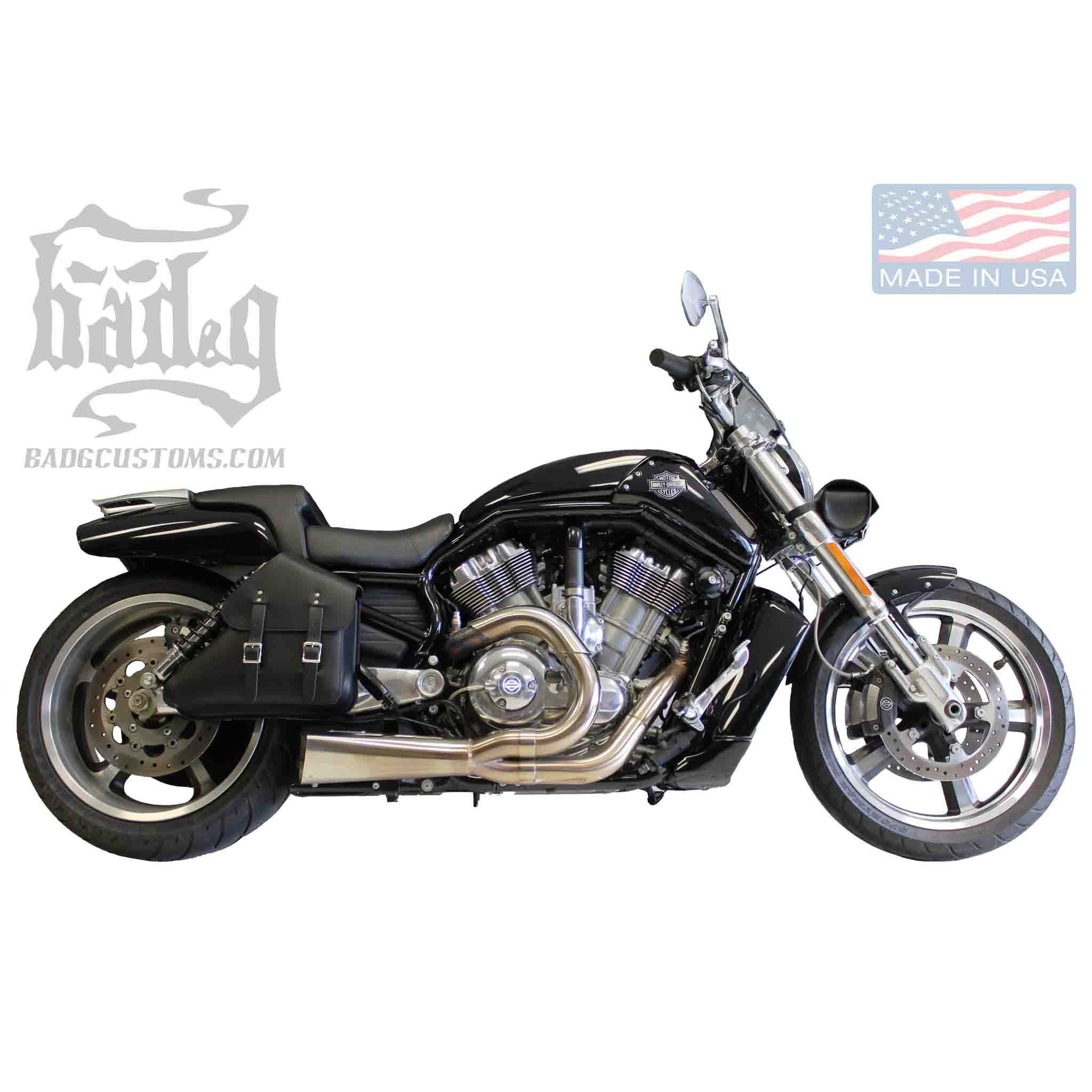 Upgrade your Harley-Davidson® V-Rod® with the VRR031 V-Rod® Right Side Solo Bag. Hand crafted in USA with premium leather and top quality hardware. Durable and stylish, it's the perfect fit for your motorcycle.