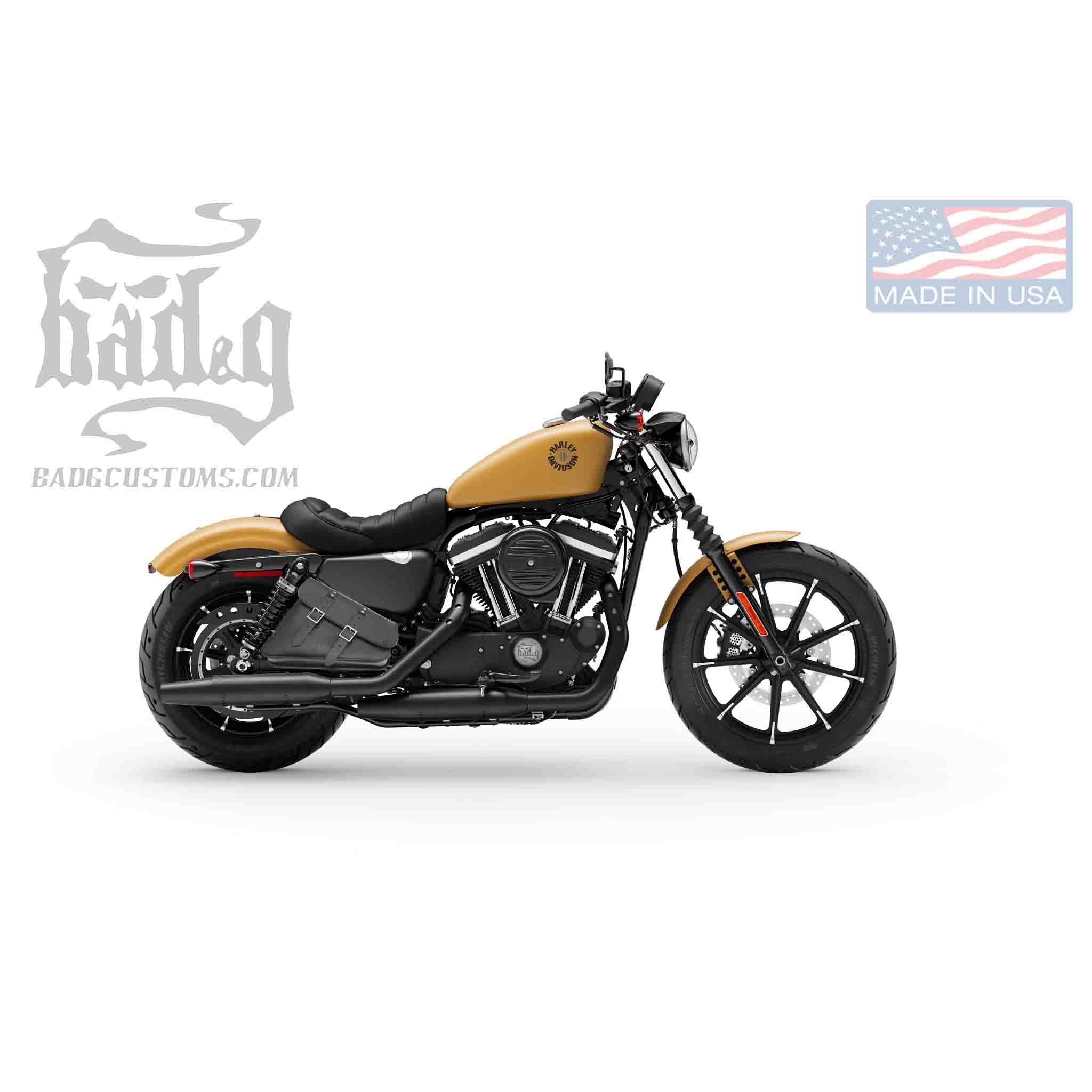 Upgrade your Harley-Davidson® Sportster with the SR01 Right Side Solo Bag. Hand crafted in USA with premium leather and top quality hardware. Durable and stylish, it's the perfect fit for your motorcycle.